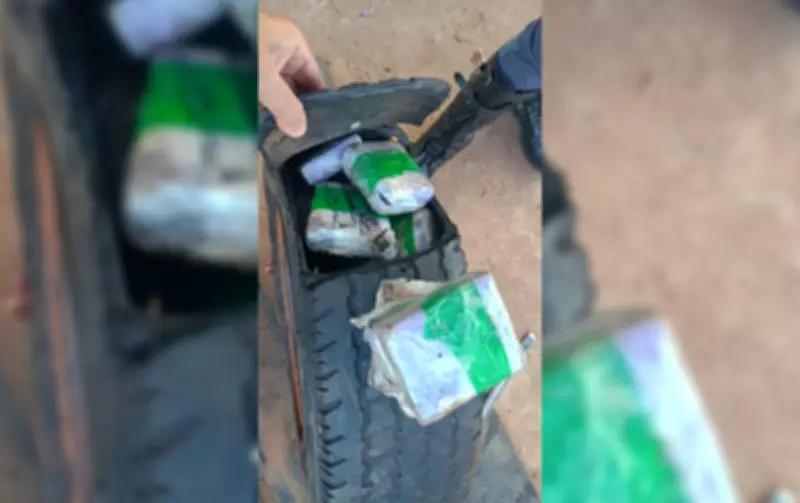 Motorista é preso com 76 tabletes de maconha escondidos no estepe do carro em Bastos