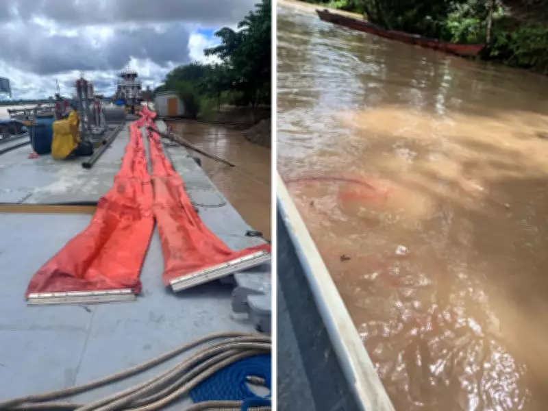 MP-AC investiga vazamento de 15 mil litros de óleo diesel no Rio Tarauacá, no Acre