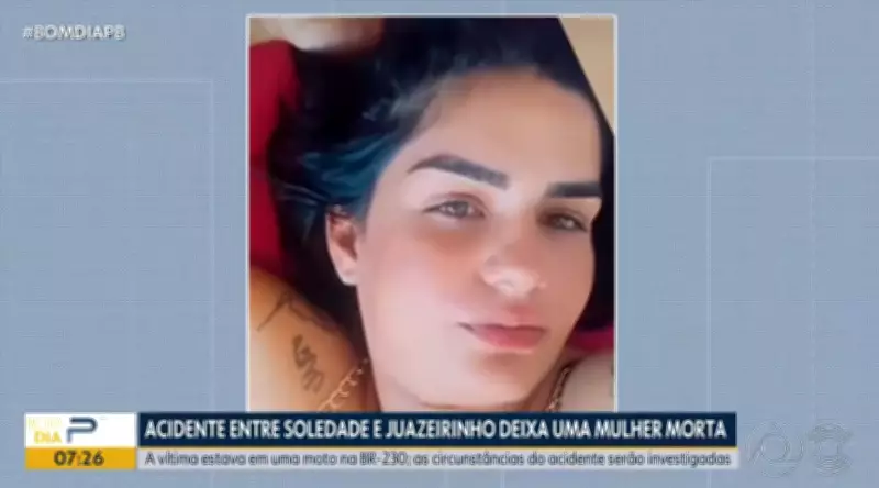 Mulher morre em acidente de moto na BR-230 entre Soledade e Juazeirinho, PB