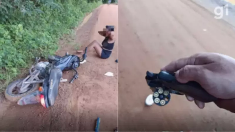 Mulher é presa com drogas e arma em Parnarama; companheiro suspeito de facção foge