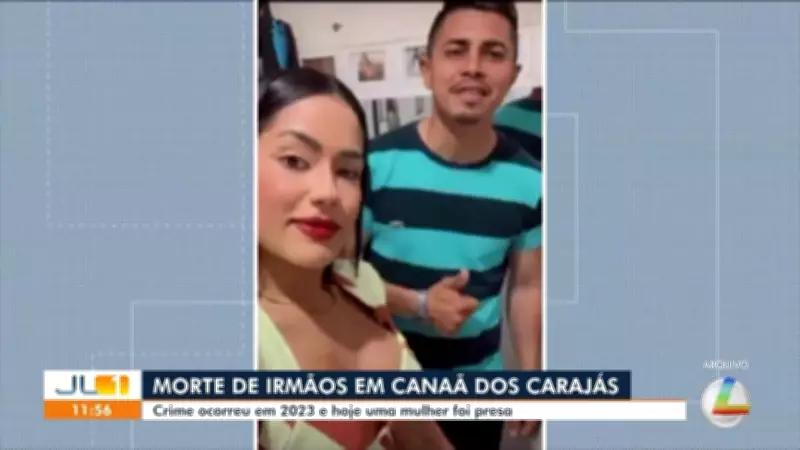 Mulher presa suspeita de envolvimento em assassinato de dois irmãos em Canaã dos Carajás