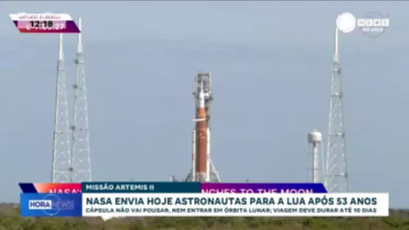 Nasa envia astronautas à Lua após 53 anos em missão histórica da Artemis II