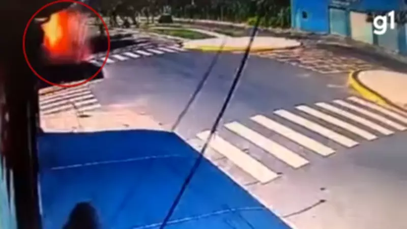 Novo vídeo revela explosão após queda de avião que matou quatro em Capão da Canoa