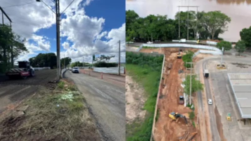 Obra da Galeria P-10 em Teresina atrasa e liberação parcial do trânsito ocorre nesta segunda