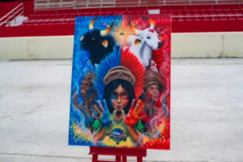 Obra 'Parintins, a Cor da Minha Raça' é escolhida tela oficial do Festival de Parintins 2026