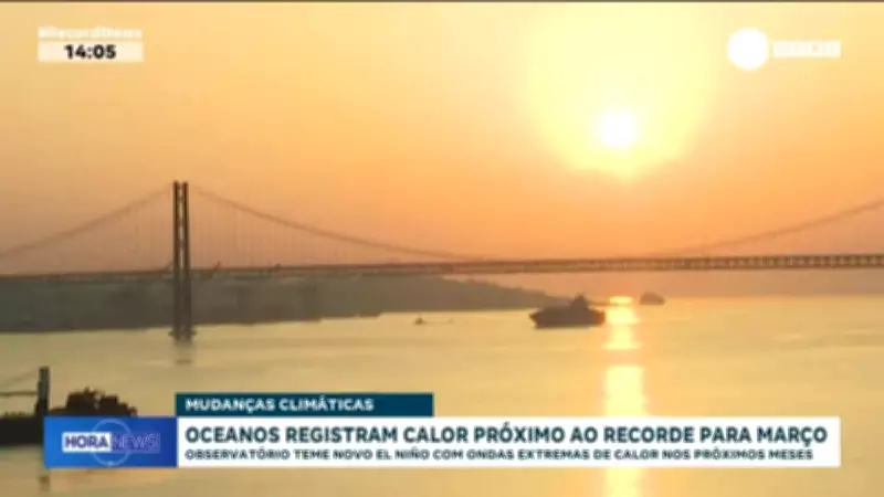 Oceanos atingem temperatura quase recorde em março e alertam para retorno do El Niño