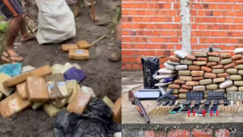 Operação apreende 100kg de drogas em tonéis enterrados no MA; criminosos fogem após tiroteio