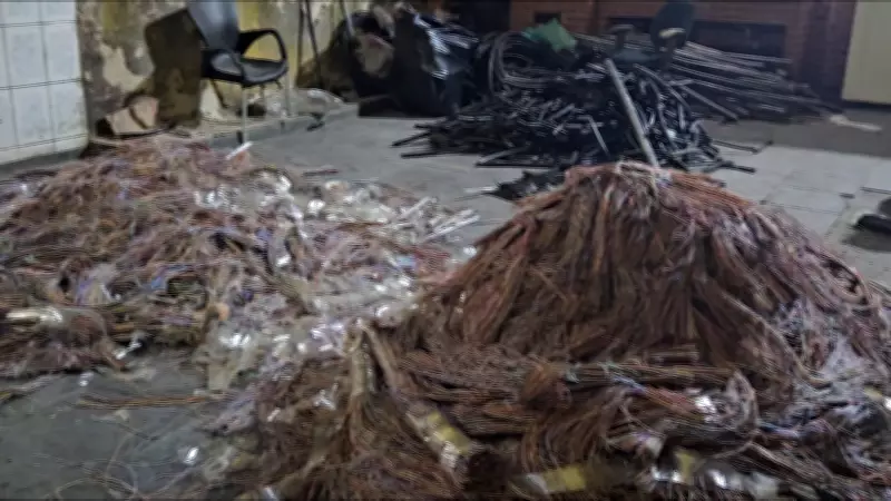 Operação apreende 2,5 toneladas de cabos furtados em Ferraz de Vasconcelos