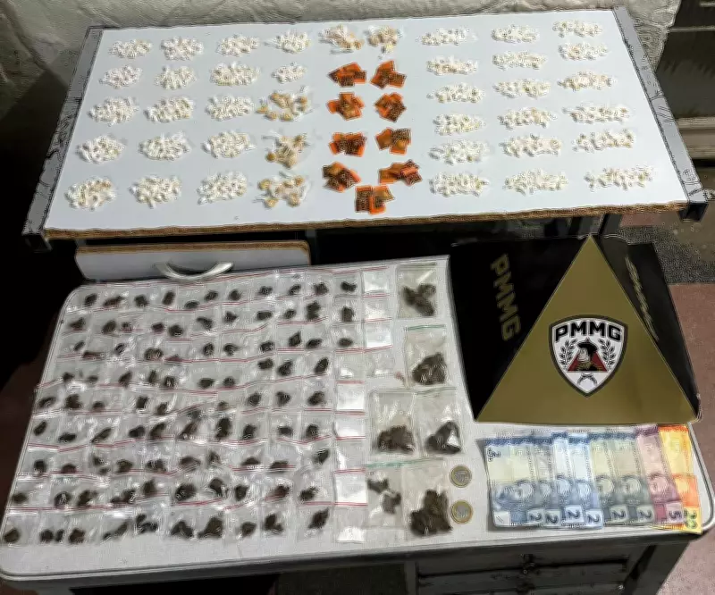 Operação da PM em Montes Claros prende dois por tráfico e apreende drogas enterradas