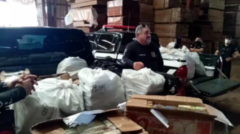 Operação integrada incinera 700 kg de drogas apreendidas na Base Candiru, no Pará