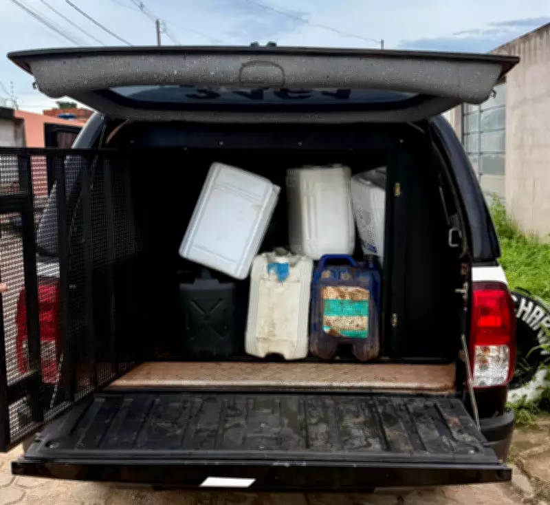 Operação policial desativa ponto clandestino de venda de combustível em Itinga do MA