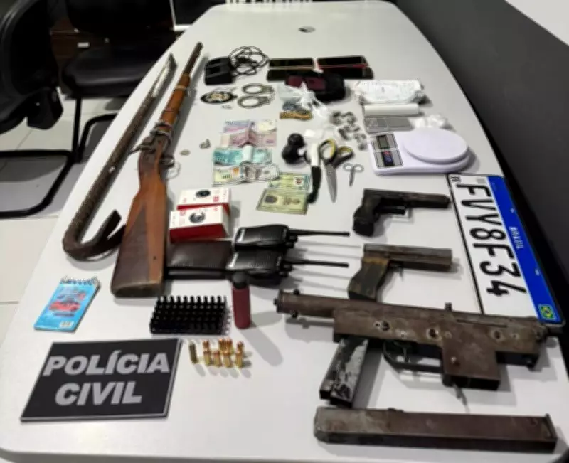 Operação policial em Caxias prende suspeito e apreende armas e drogas em ação contra tráfico
