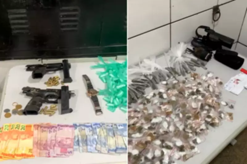 Operação policial em Guarujá resulta em dois mortos e apreensão de armas e drogas