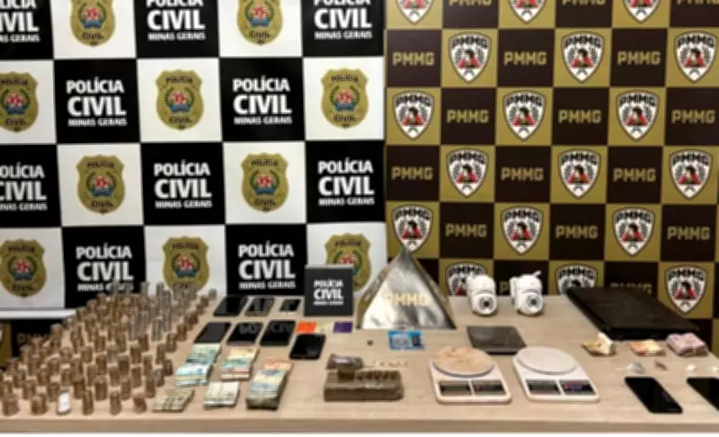 Operação policial em Itamarandiba apreende R$ 35 mil, drogas e equipamentos após tentativa de homicídio