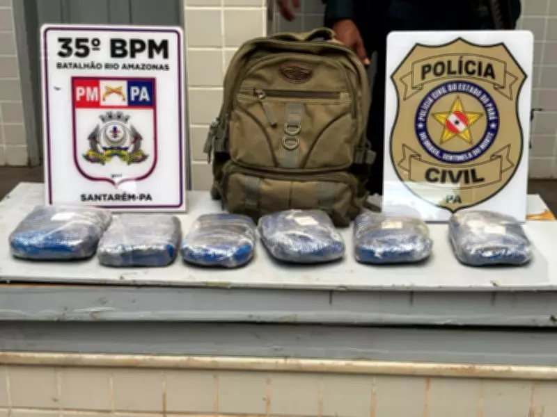 Operação policial em Santarém prende suspeito e apreende drogas ligadas a roubo de carga