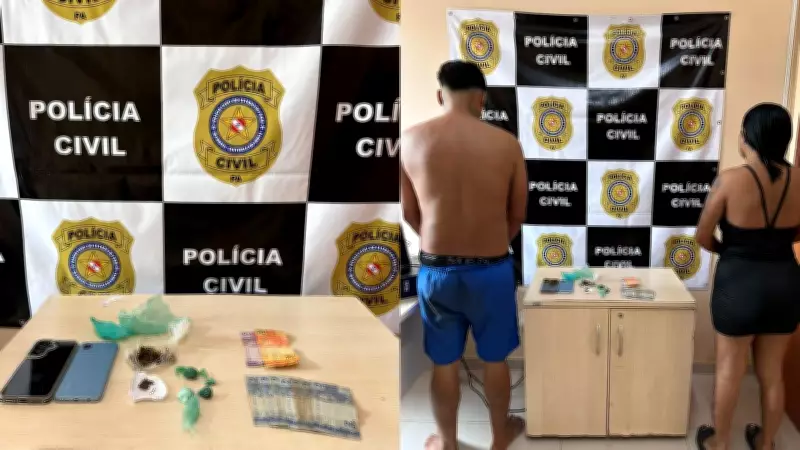 Operação 'Unidos pelo Pó' prende casal por tráfico de drogas em Faro, Pará