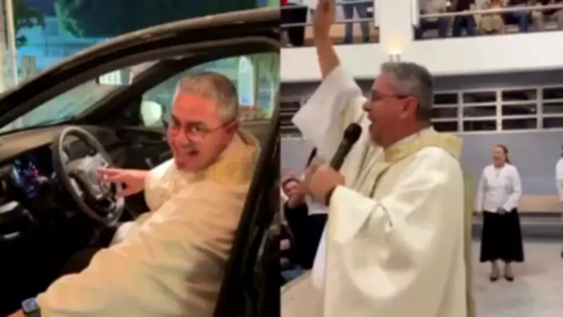 Padre de Florianópolis ganha carro em sorteio da própria igreja e gera polêmica