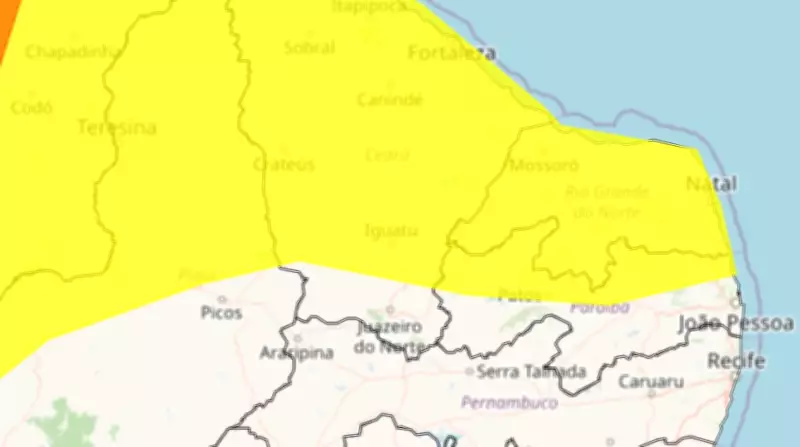 Paraíba em alerta: 118 municípios sob risco de chuvas intensas e ventos fortes