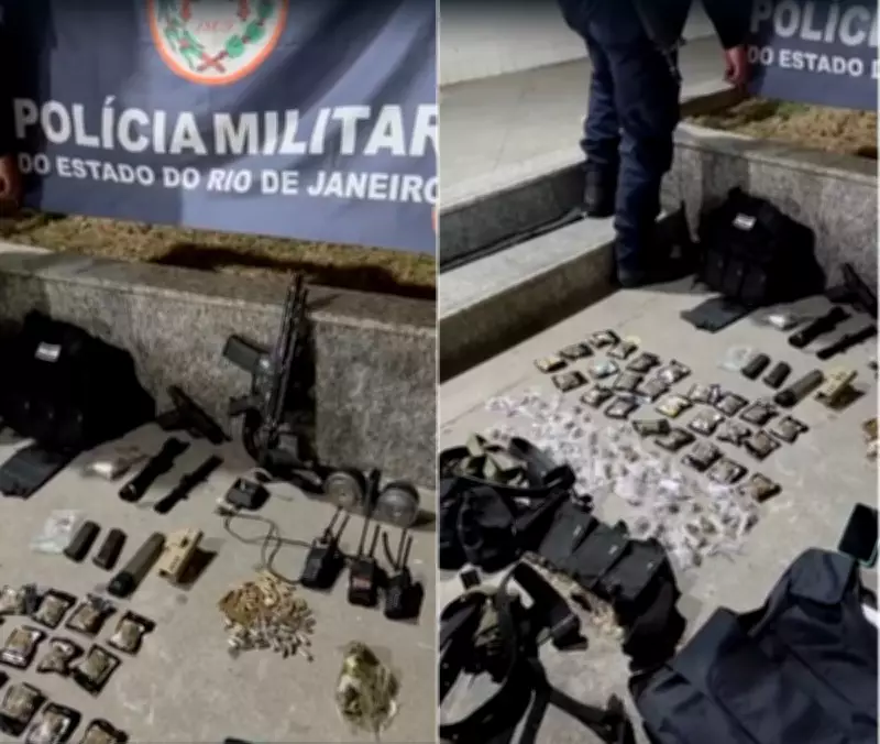 PM apreende armas, drogas e motos em ação contra tráfico em Cabo Frio