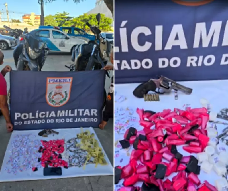 PM apreende drogas, arma e motos em ação após confronto em Cabo Frio