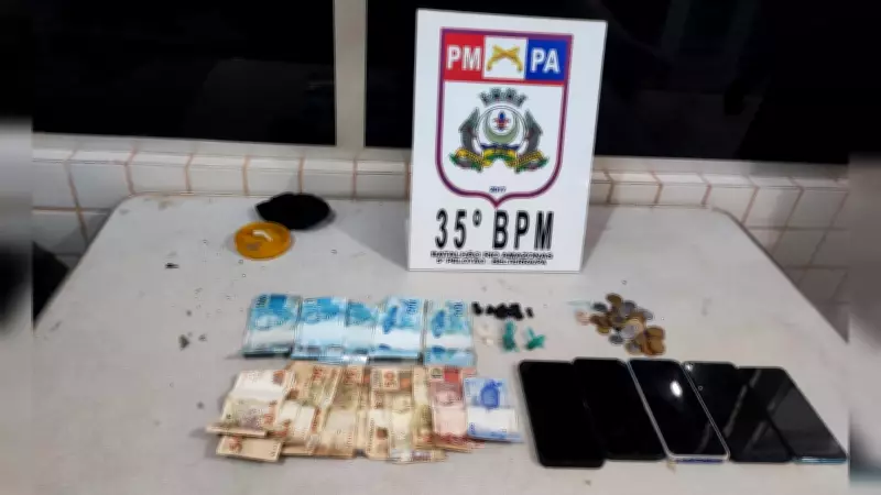 PM apreende drogas, celulares e dinheiro em ação contra tráfico em Santarém