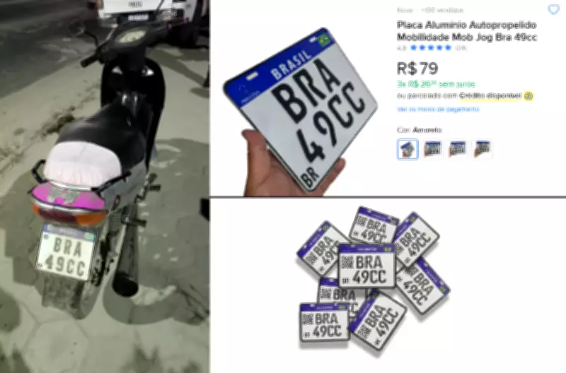PM apreende moto com placa falsa BRA 49CC encomendada pela internet em Campos
