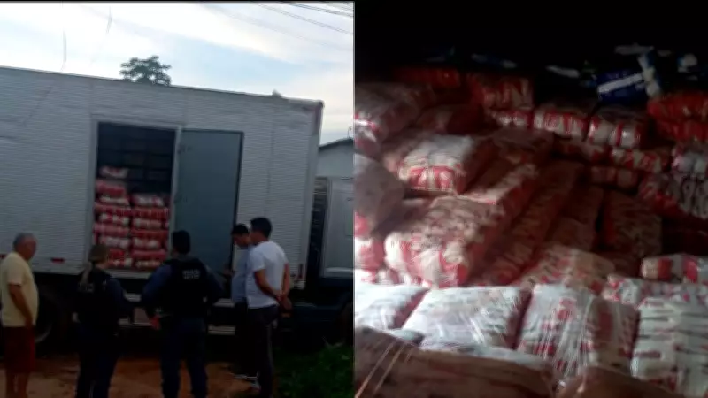 PM recupera 50 toneladas de arroz roubado no Maranhão