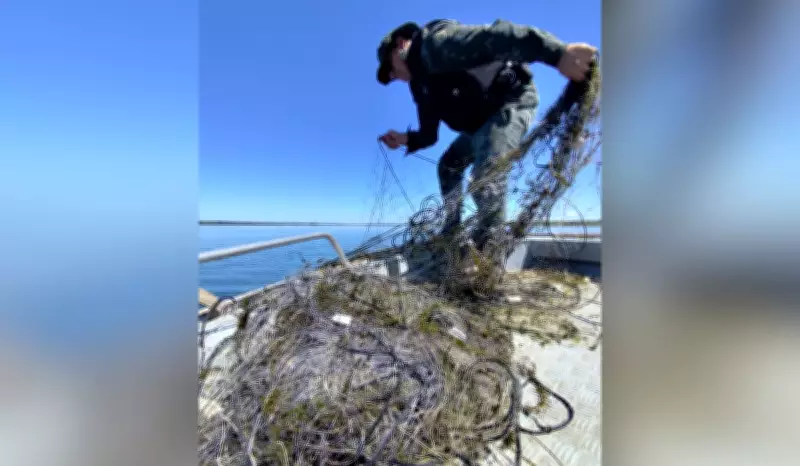 Polícia Ambiental apreende 650 metros de redes de pesca ilegais em Rosana