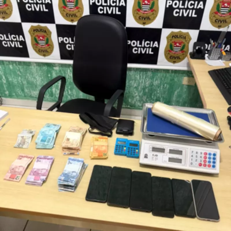 Polícia apreende R$ 8 mil e materiais de tráfico em Panorama (SP)