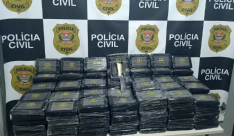 Polícia Civil apreende 225 kg de cocaína em carreta e prende homem em Campinas