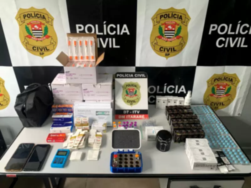 Polícia Civil prende casal por venda e aplicação ilegal de medicamentos em Itararé (SP)