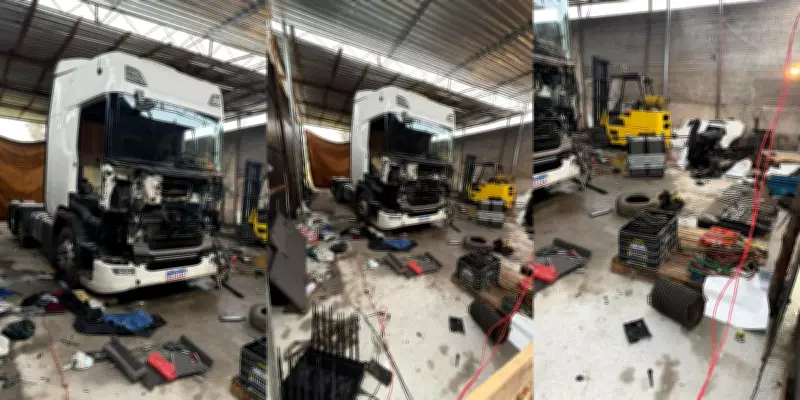 Polícia desmonta desmanche de caminhões roubados em Suzano e prende três suspeitos
