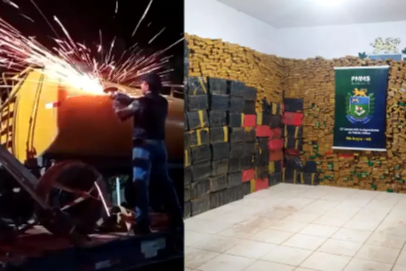 Polícia Militar apreende 3,6 toneladas de maconha escondidas em tanque de combustível em Rio Negro