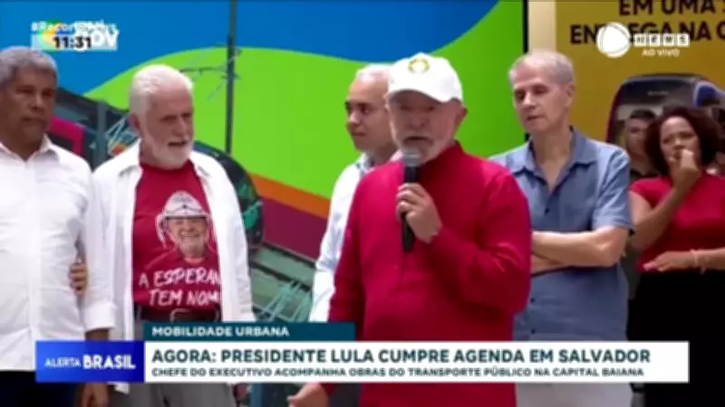 Presidente Lula supervisiona obras de transporte público em Salvador