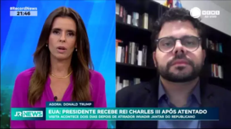 Presidente Trump recebe Rei Charles 3º nos EUA após atentado a tiros