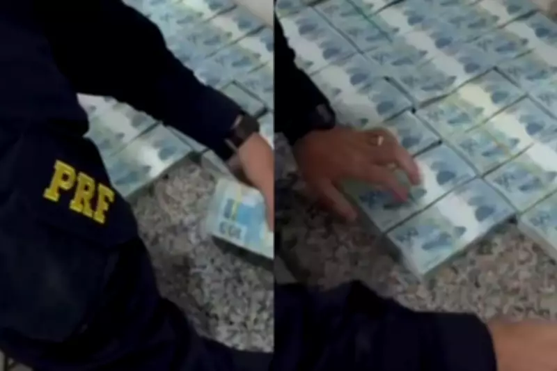 PRF apreende R$ 580 mil em dinheiro na BR-163 em Coxim, MS