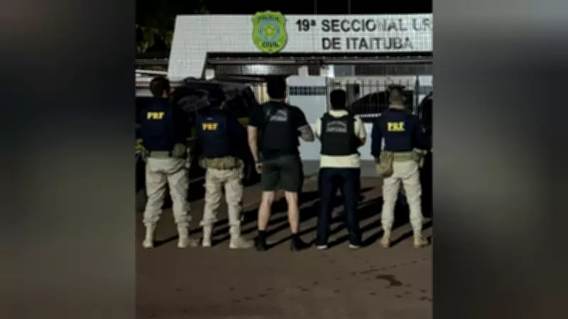 PRF e Polícia Federal prendem foragido por tráfico de drogas em Itaituba, Pará