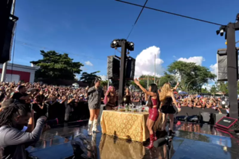 Priscila Senna lota Estação Ferroviária de Caruaru em show gratuito do projeto 'Elas com Elas'