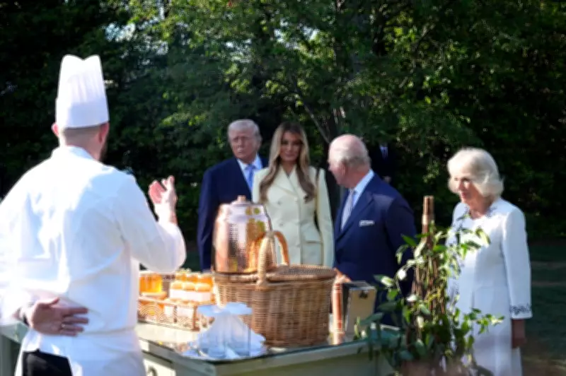 Rei Charles III e rainha Camilla são recebidos por Trump e Melania na Casa Branca