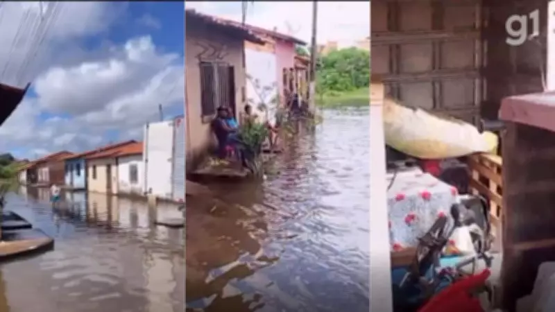 Rio Mearim sobe mais de um metro em 24 horas e obriga retirada de famílias em Pedreiras