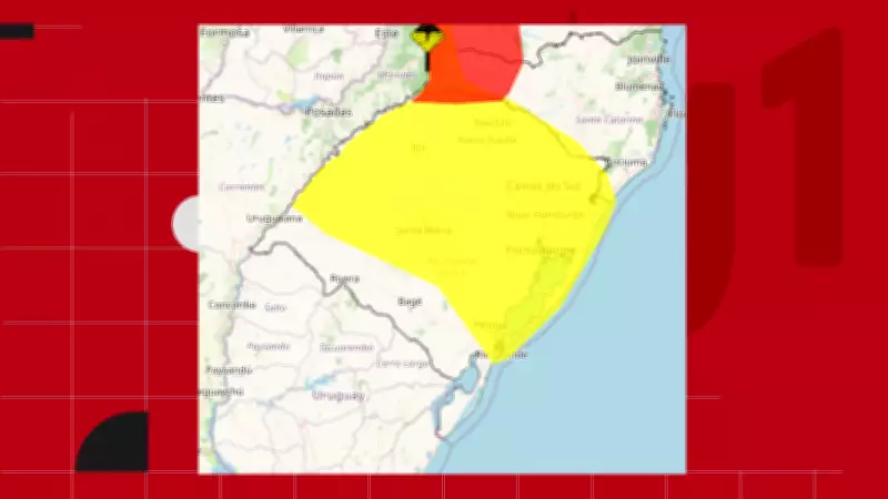 RS em alerta: ciclone e frente fria intensificam chuvas com ventos fortes