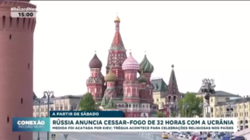 Rússia anuncia cessar-fogo de 32 horas com a Ucrânia a partir deste sábado