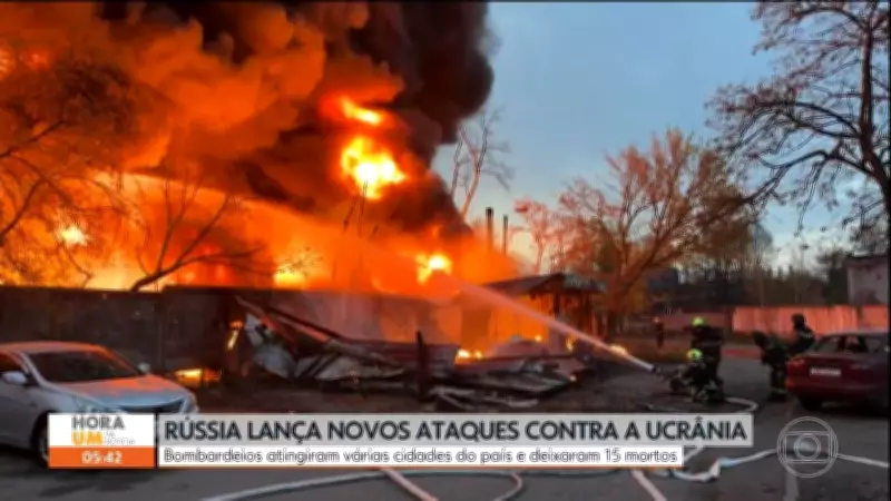 Rússia intensifica ataques a áreas civis na Ucrânia com mísseis e drones, causando mortes