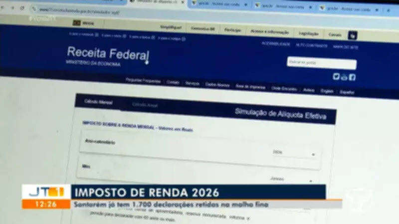 Santarém: 1.700 declarações de IR retidas na malha fina da Receita Federal