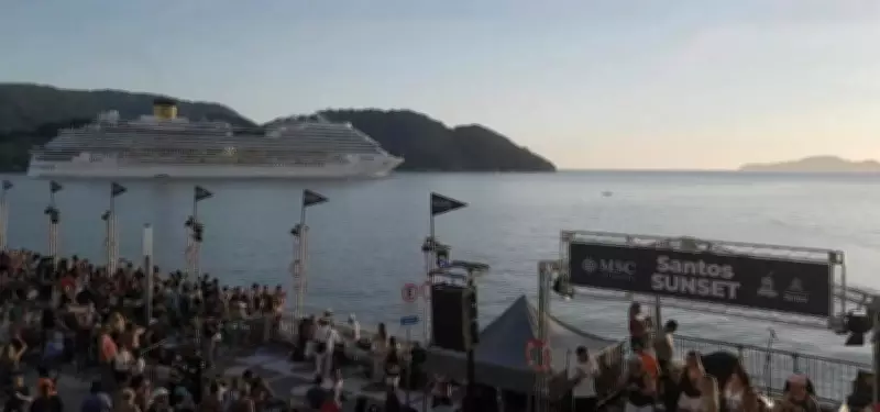 Santos Sunset encerra temporada de cruzeiros com música, gastronomia e economia criativa