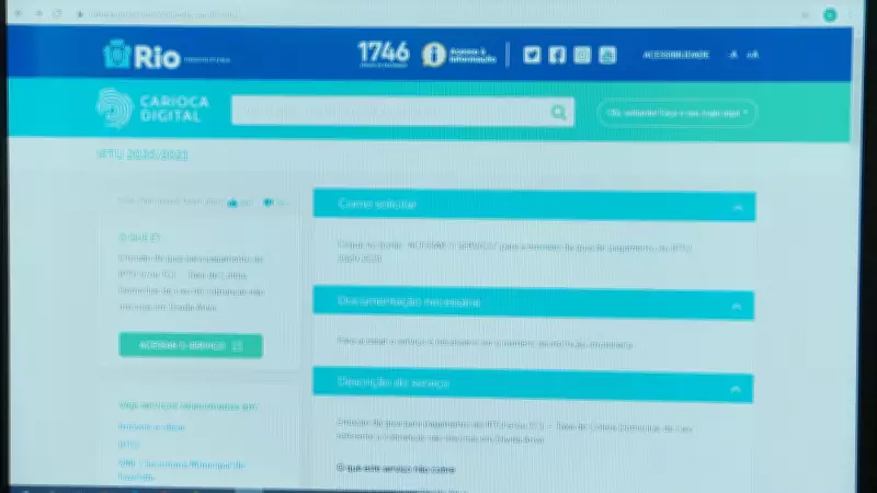 Secretaria de Fazenda do Rio investiga fraude no IPTU após dispositivo capturar senhas