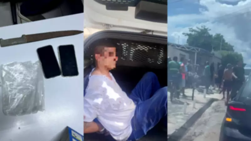 Suspeito de roubo em ônibus é contido por policial e agredido por moradores no Piauí