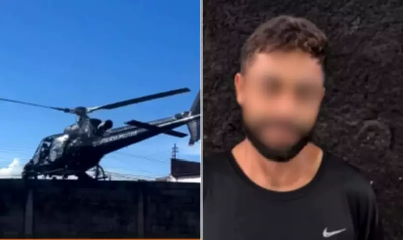 Suspeito detido em carro furtado elogia ação policial com helicóptero em Goiânia