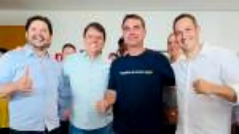 Tarcísio e Flávio Bolsonaro unem forças em agenda conjunta na Agrishow