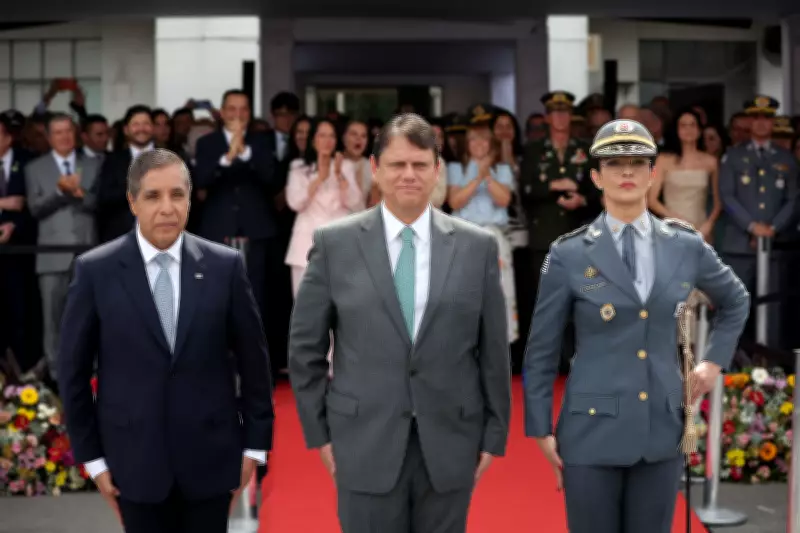 Tarcísio empossa 1ª mulher no comando da PM e cobra combate ao feminicídio